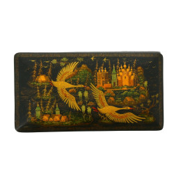 Boîte russe en laque de forme rectangula