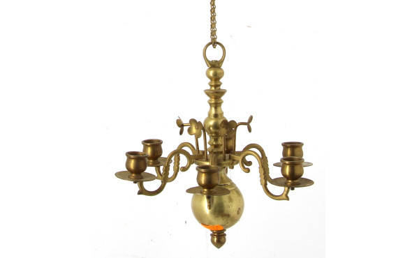 Petite suspension en laiton à six bras d