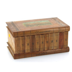 Coffret en bois à secret, façade en trom