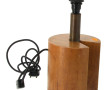 Pied de lampe en bois et métal, forme cy