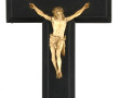 CHRIST en croix Napoléon III en bois noi