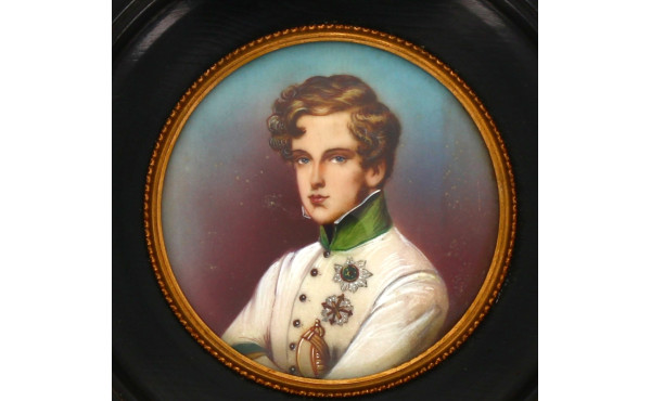 "Portrait de l'aiglon" miniature à vue r