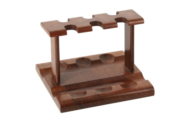 DUNHILL - porte-pipes en bois exotique H