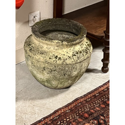 Jardinière ronde en ciment 33 x 33 cm