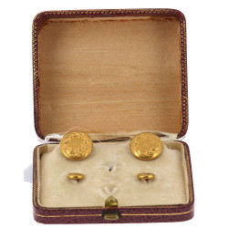 Paire de boutons de manchette et une pai