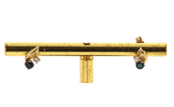 Paire de puces d'oreilles en or jaune 18