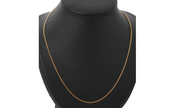 Chaîne en or jaune 18 cts, poinçon tête 