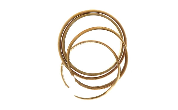 Lot de 4 alliances en or jaune 18 cts (2