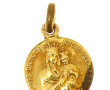 Médaille en or jaune 18 cts, poinçon têt