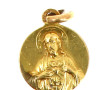 Médaille en or jaune 18 cts, poinçon têt