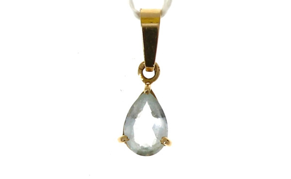 Pendentif en or jaune 18 cts serti d'une