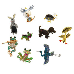 BROCHES FANTAISIE sur le thème ANIMALIER
