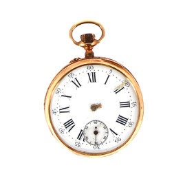Montre de gousset en or jaune 18 carats,