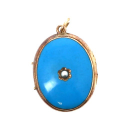 Pendentif ouvrant ancien en or 14 cts (p