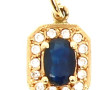 Pendentif en or jaune 18 cts serti d'un 
