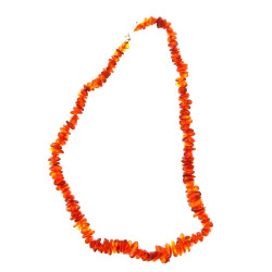Collier en ambre, en chute, fermoir arge