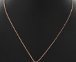 Collier en métal rose, avec pendentif ou