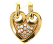 Pendentif cœur en or jaune 18 cts, poinç