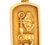 Pendentif en forme de cartouche en or ja