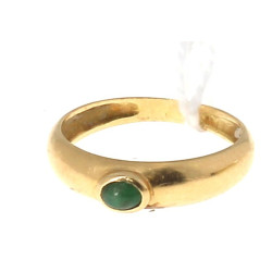 Bague jonc en or jaune 18 carats, poinço