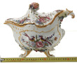 Soupière rocaille en faïence fine, base 