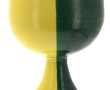 Coupe sur piédouche en céramique années 