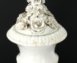Pied de lampe en faïence fine et barboti
