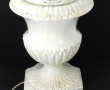 Pied de lampe en faïence fine et barboti