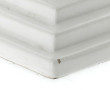 Pied de lampe en céramique blanche en fo