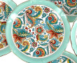 ST AMAND - 8 assiettes à gâteaux en faïe
