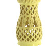 Pied de lampe années 50 en faïence jaune