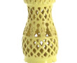 Pied de lampe années 50 en faïence jaune