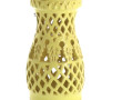 Pied de lampe années 50 en faïence jaune