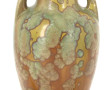 Vase à deux anses en céramique irisée, d