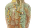 Vase à deux anses en céramique irisée, d
