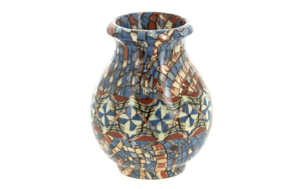 GERBINO - Petit vase en céramique mêlée,