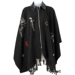 DESIGUAL - Poncho noir, neuf, prix bouti