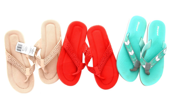 Lot de 3 paires de tongs femme neuves, p