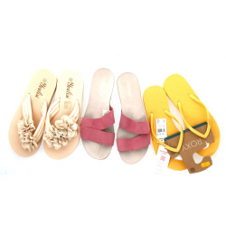 ESPRIT - Paire de sandales plates roses,