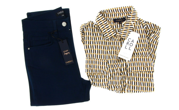 CAROLL - Lot de 2 articles : 1 pantalon 