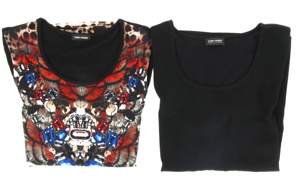 GERRY WEBER - Lot de 2 tee-shirts matièr