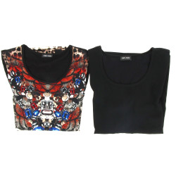 GERRY WEBER - Lot de 2 tee-shirts matièr