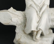 "Fillette", grand sujet en biscuit blanc