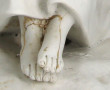"Fillette", grand sujet en biscuit blanc