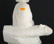 "Fillette", grand sujet en biscuit blanc