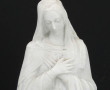 VIERGE - Statuette en biscuit de porcela