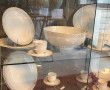 Service de table en porcelaine blanche, 