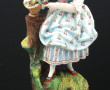 "Jeune fille aux oiseaux", sujet en bisc