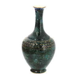 SEVRES - Vase en céramique mouchetée ver