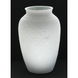 PORCELAINE DE SOLOGNE - Vase balustre en
